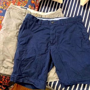 Two Polo Shorts- Navy and Grey